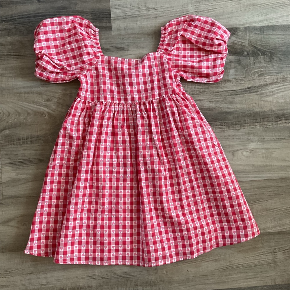 Janie and Jack Girls The Valentine Gingham Dress 6T